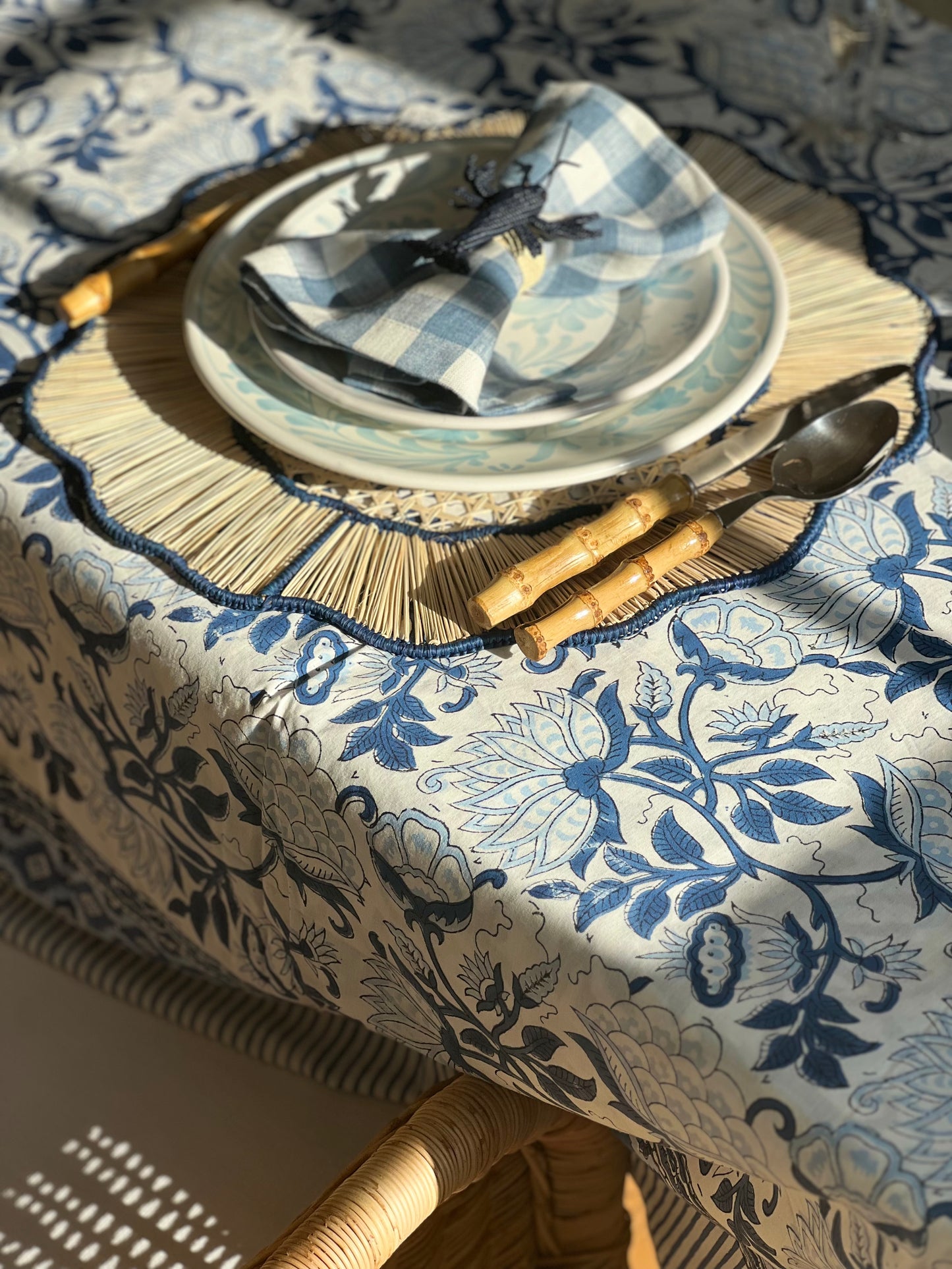 Woven Ink Blue Placemat