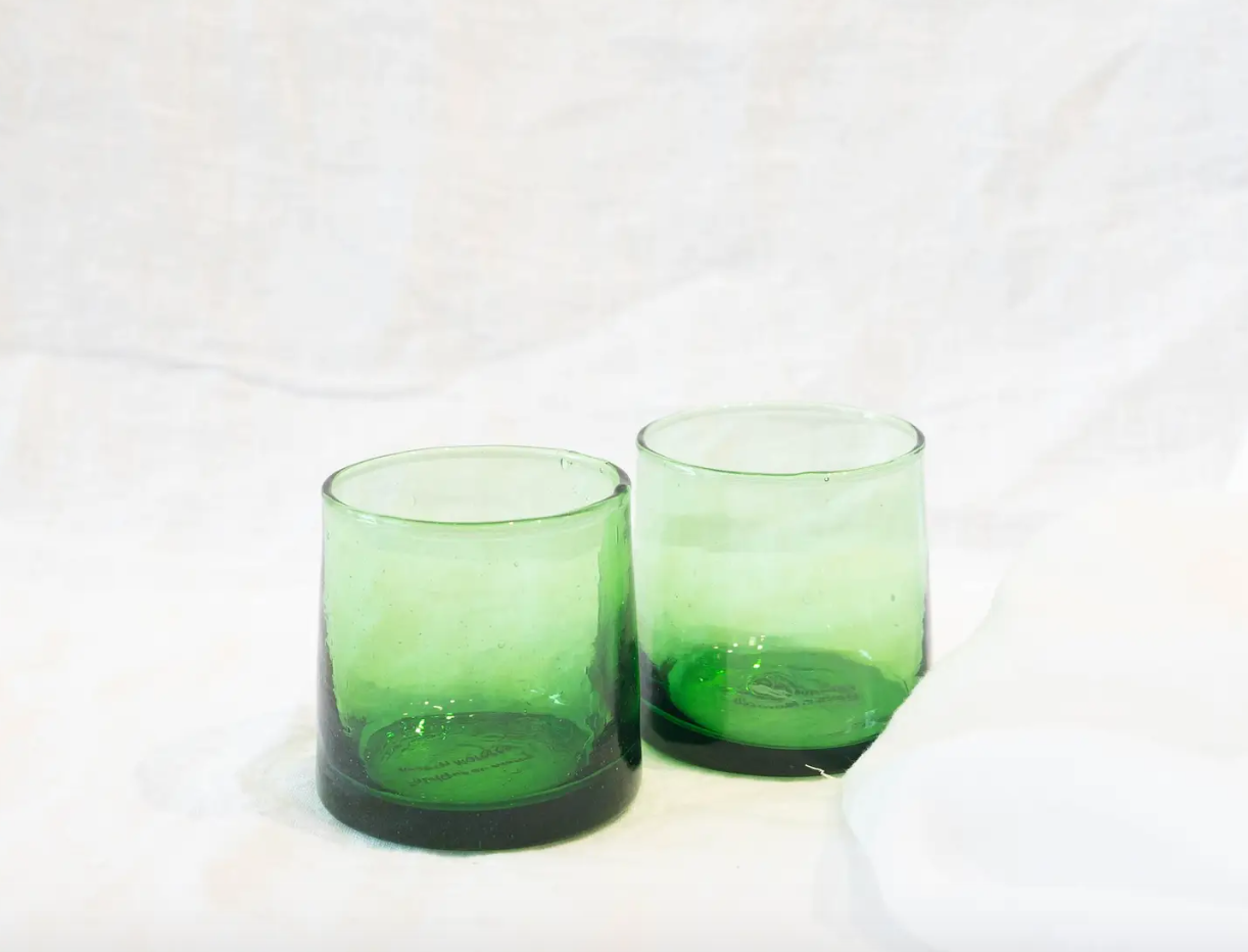 Moroccan Tumblers Green