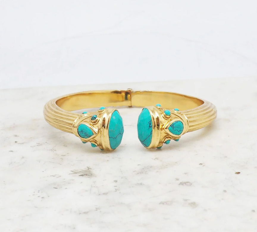 Heritage Bangle Turquoise by Niiki Paris