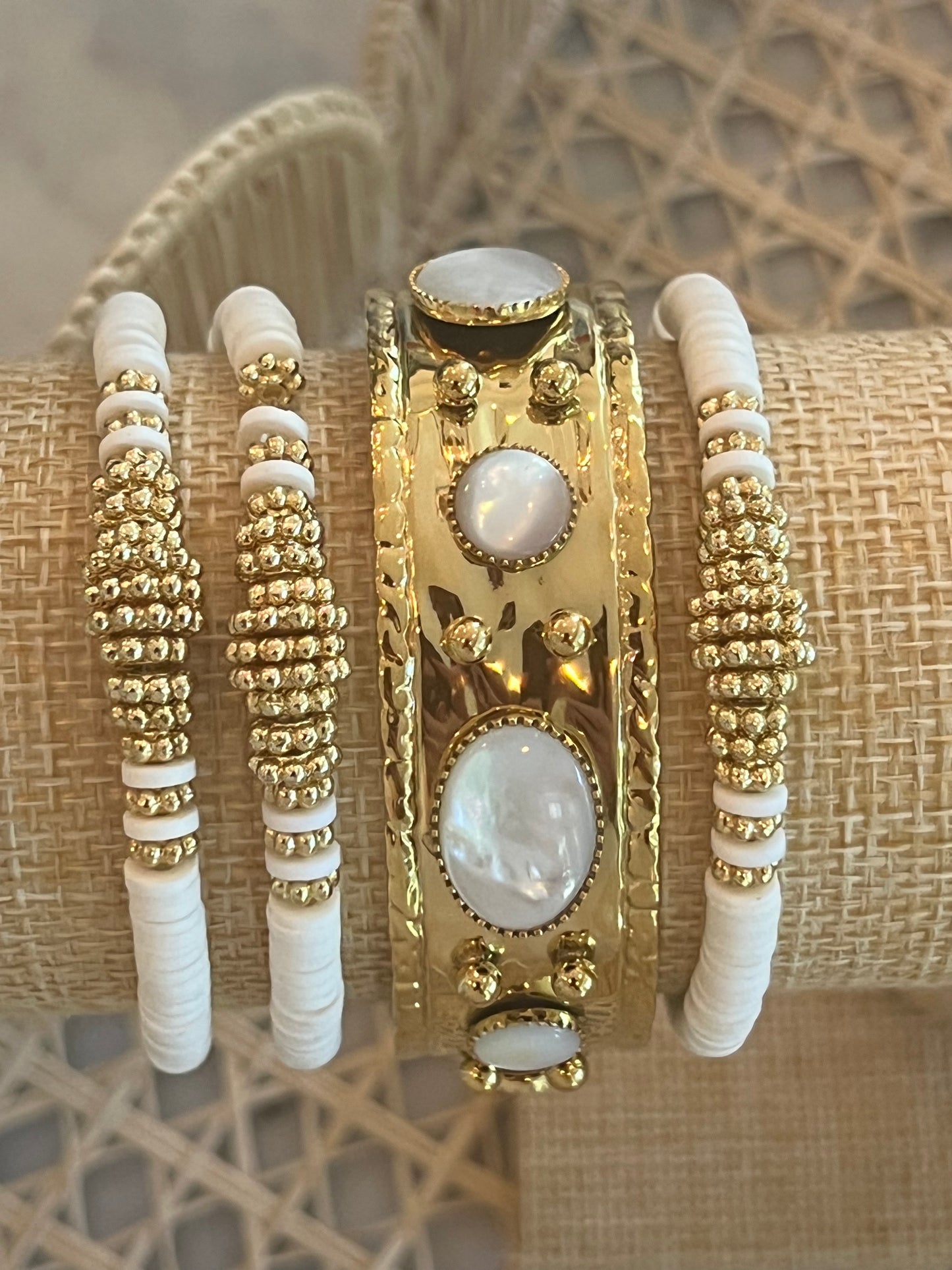 White Golden Bracelet