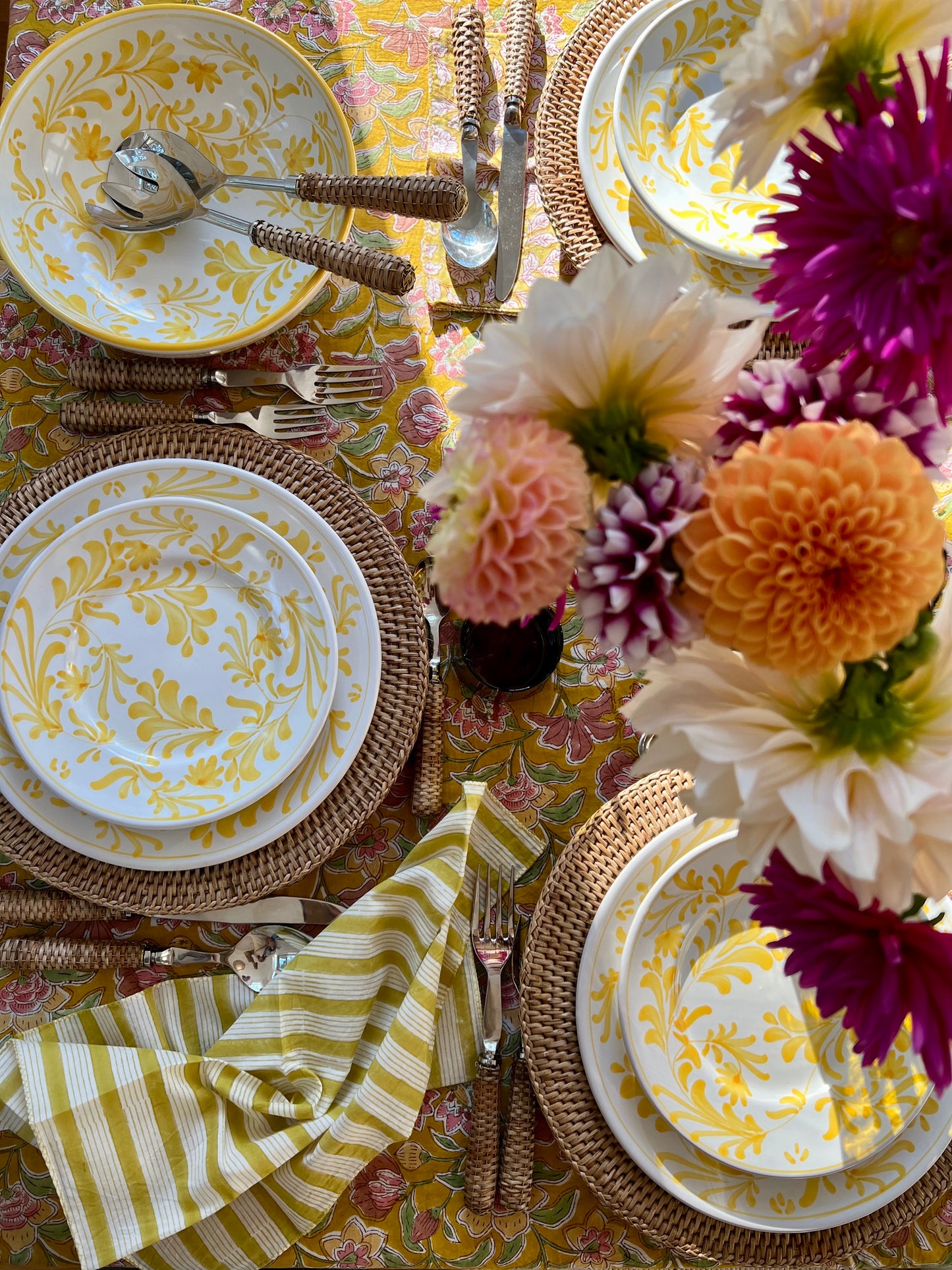 Flora Salad Plate Yellow