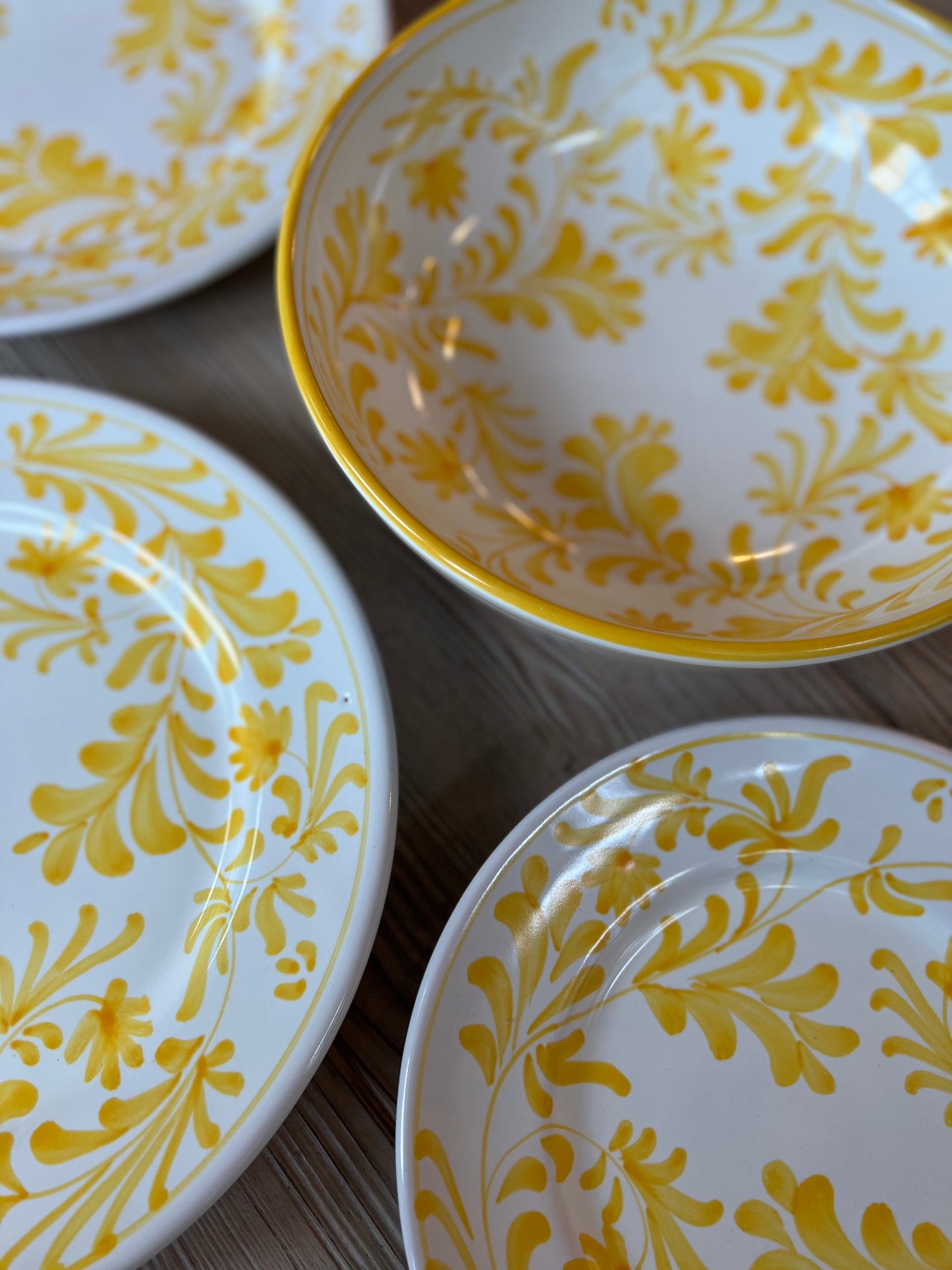 Flora Salad Bowl Yellow (Small)