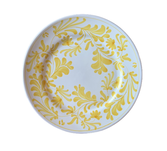 Flora Dinner Plate Yellow