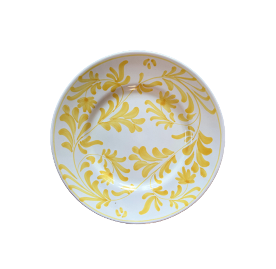 Flora Salad Plate Yellow