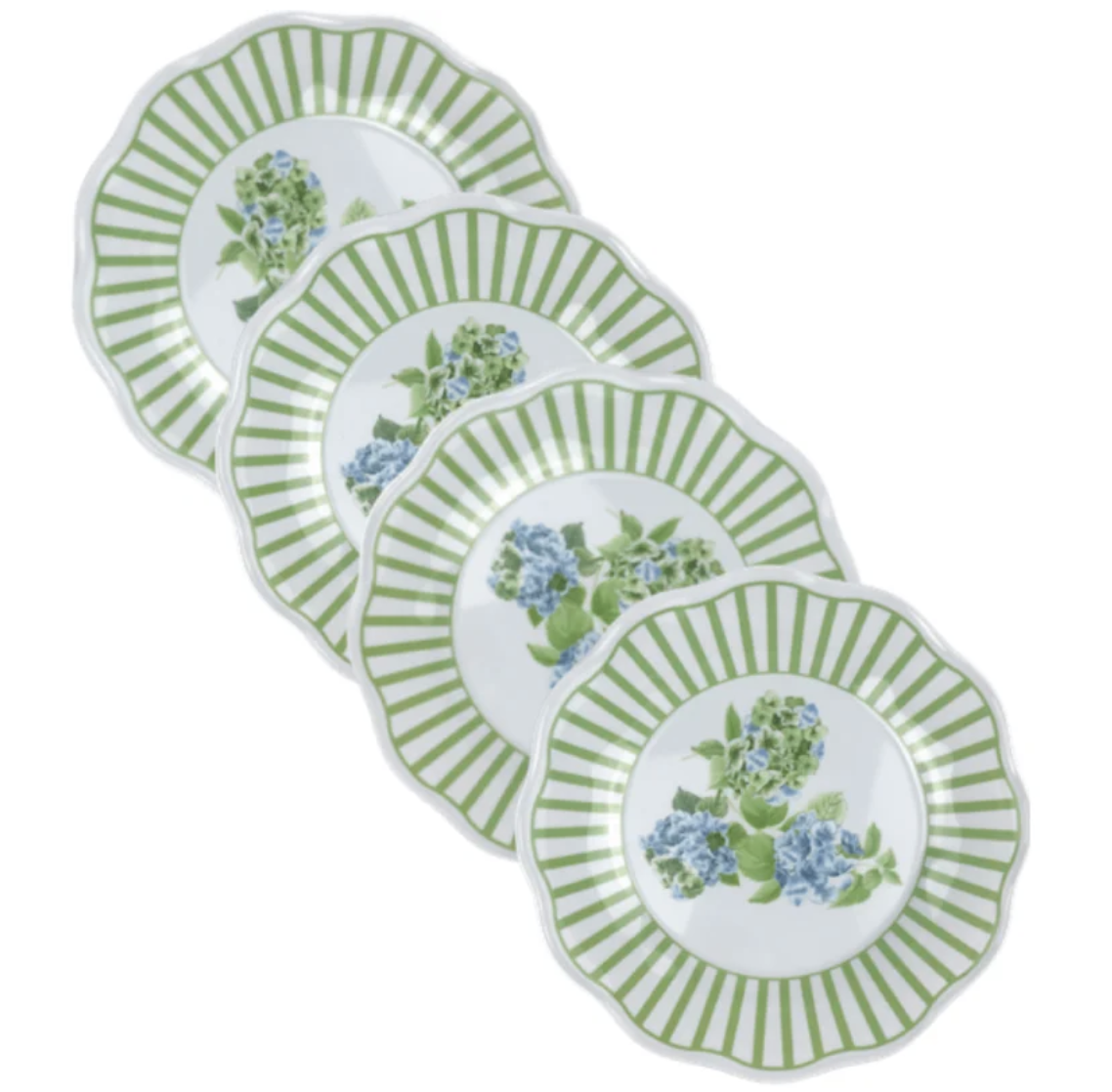 Hydrangea Garden Melamine Salad Plates