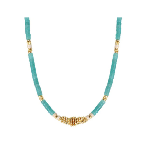 Goldie Necklace Turquoise Aventurine