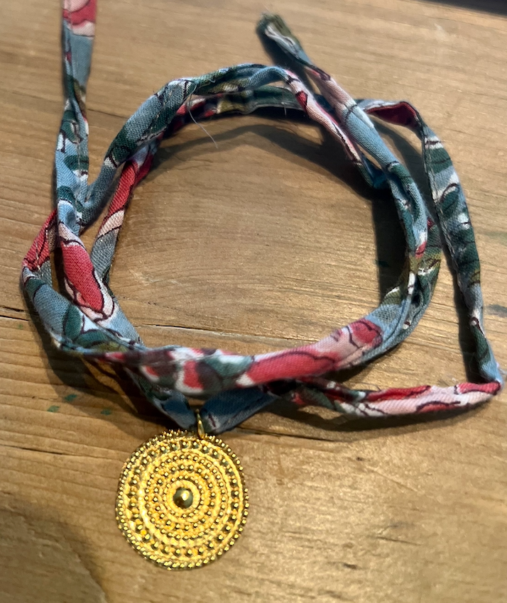 Padak Ribbon Bracelet (or Necklace) with Medal