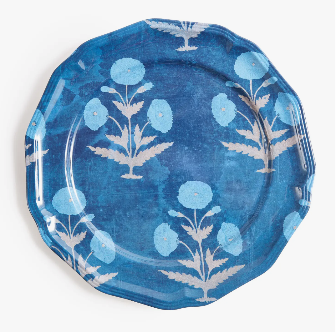 Poppy Blue Side Plates Set of Four