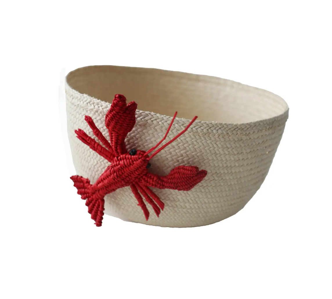 Lobster Raffia Basket