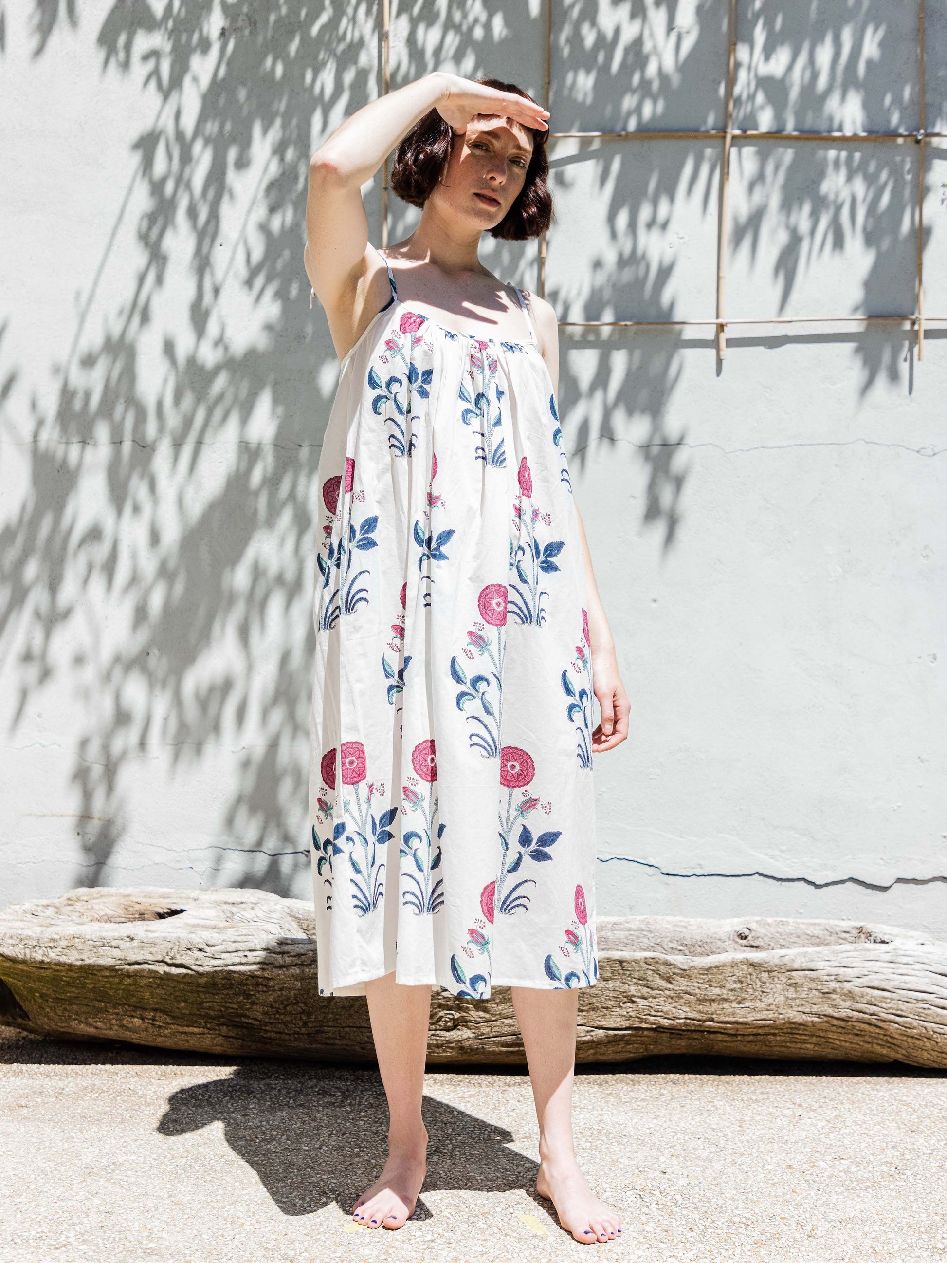 red hibiscus dress Sloan Dress in Red Hibiscus S